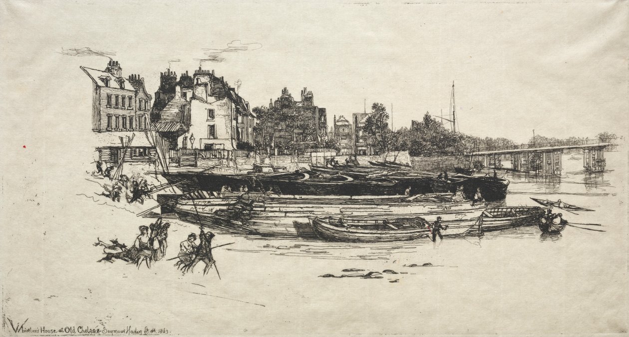 Maison de Whistler à Old Chelsea, 1863 - Francis Seymour Haden