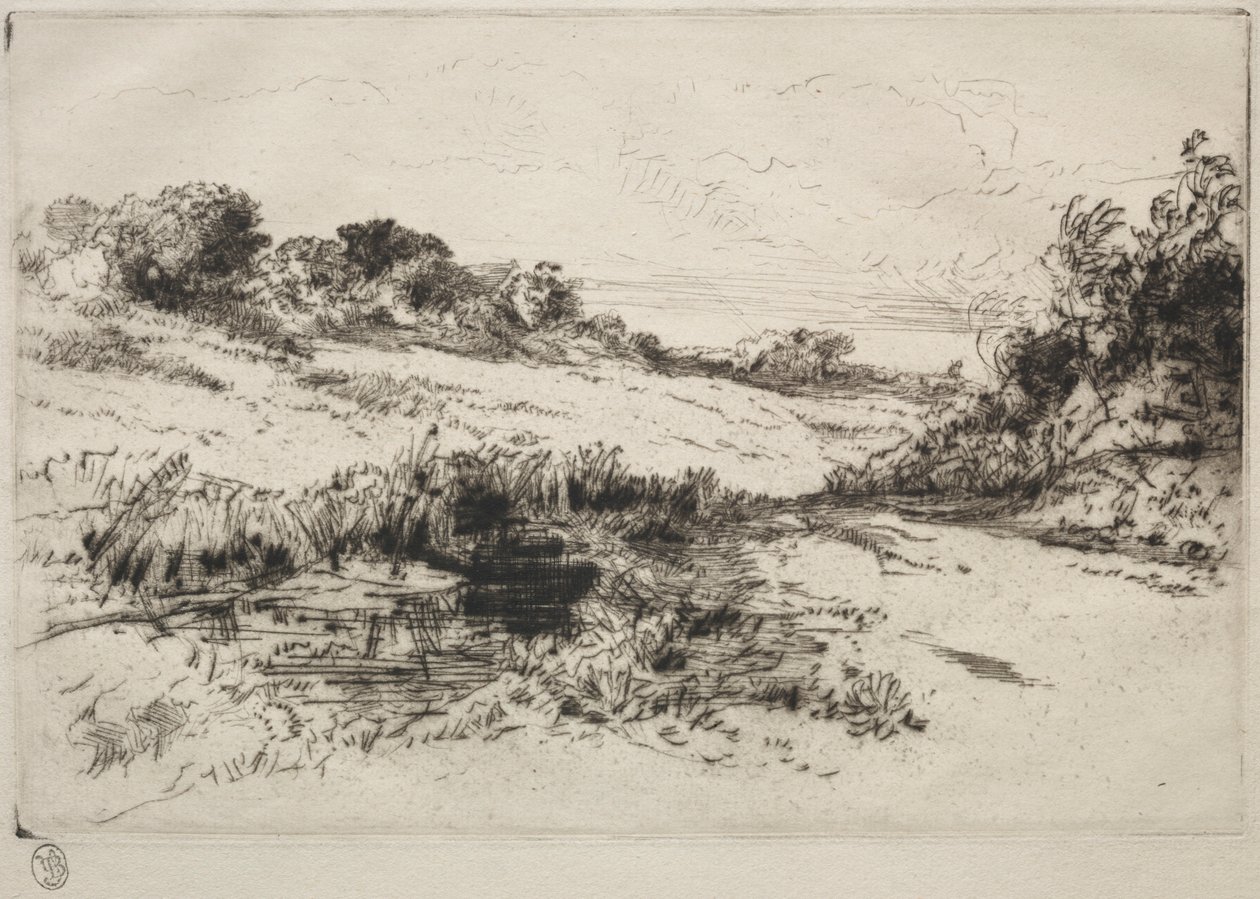 Colline du Moulin à Vent, n° 1, vers 1877 et plus tard - Francis Seymour Haden