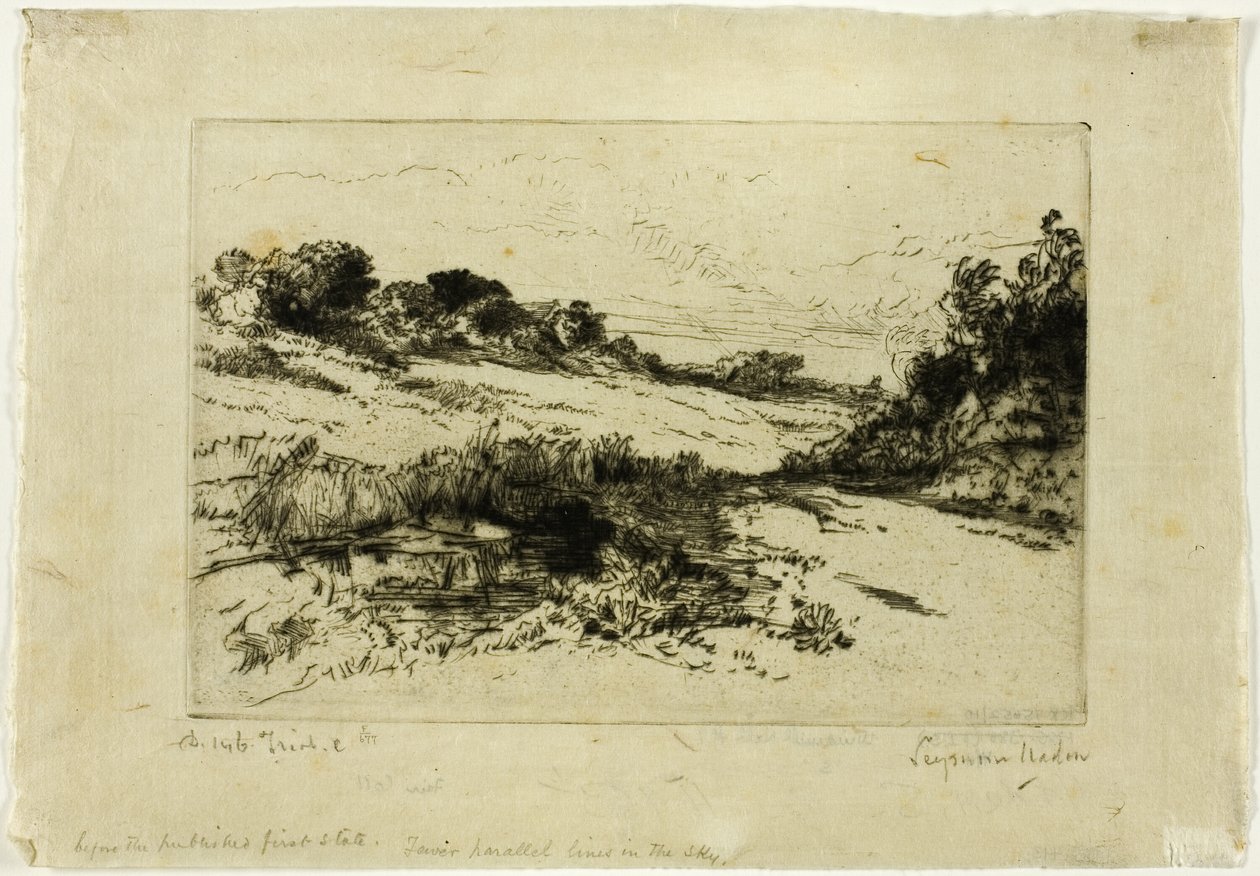 Colline du moulin, No. I - Francis Seymour Haden