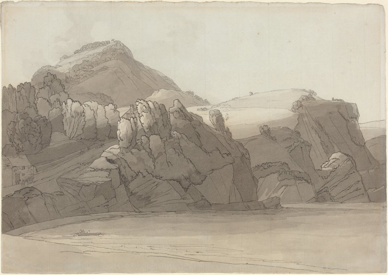 Une côte rocheuse à Coombmartin, Devon (baie de Combe Martin) - Francis Towne