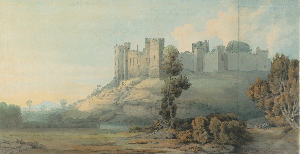 Château de Ludlow, Shropshire, 1777 - Francis Towne