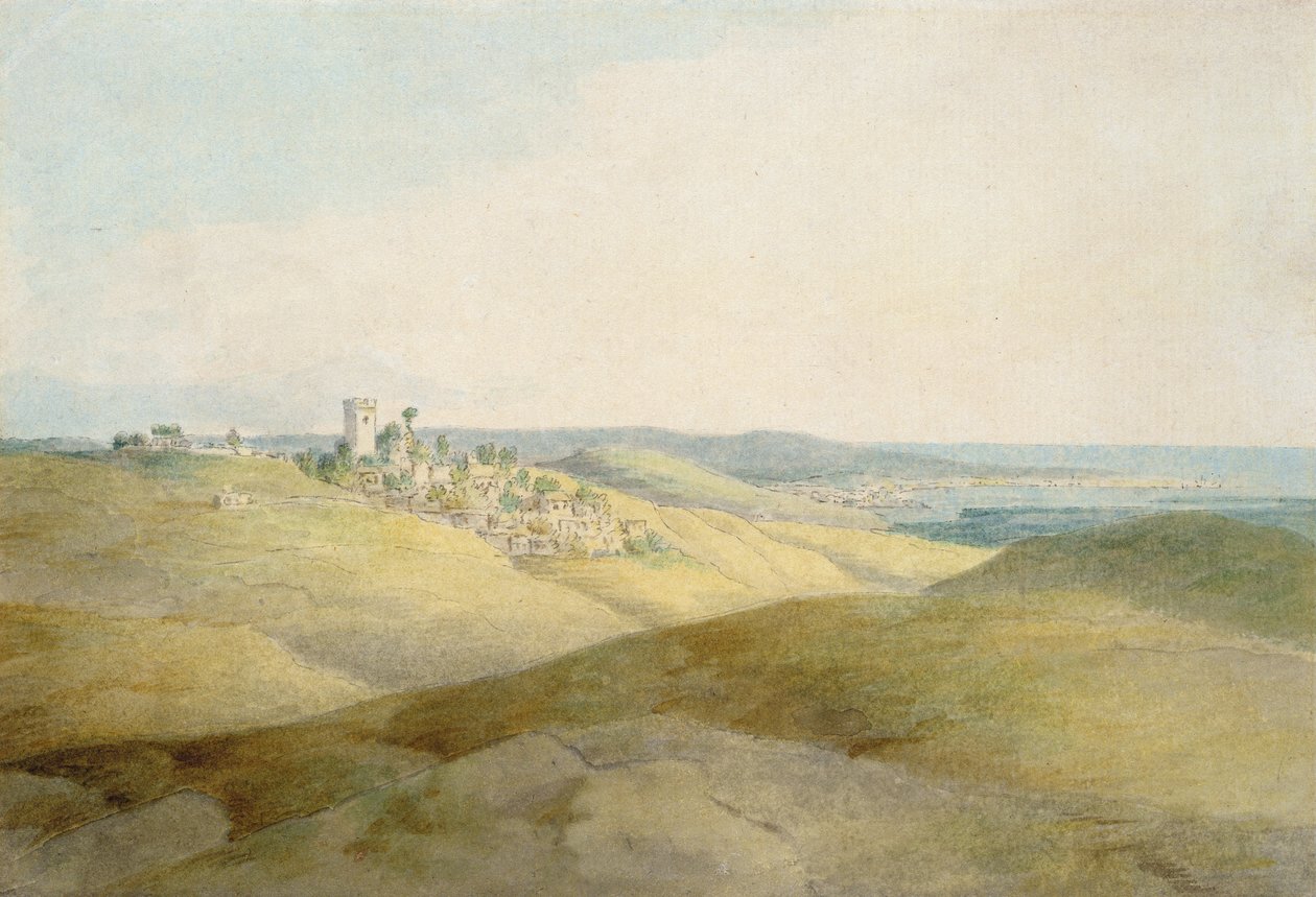 Pough Hill, près de Bude, Cornouailles - Francis Towne