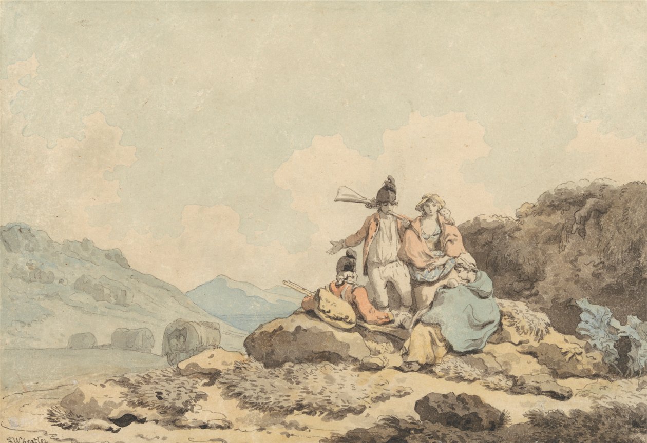 Soldats et paysannes - Francis Wheatley