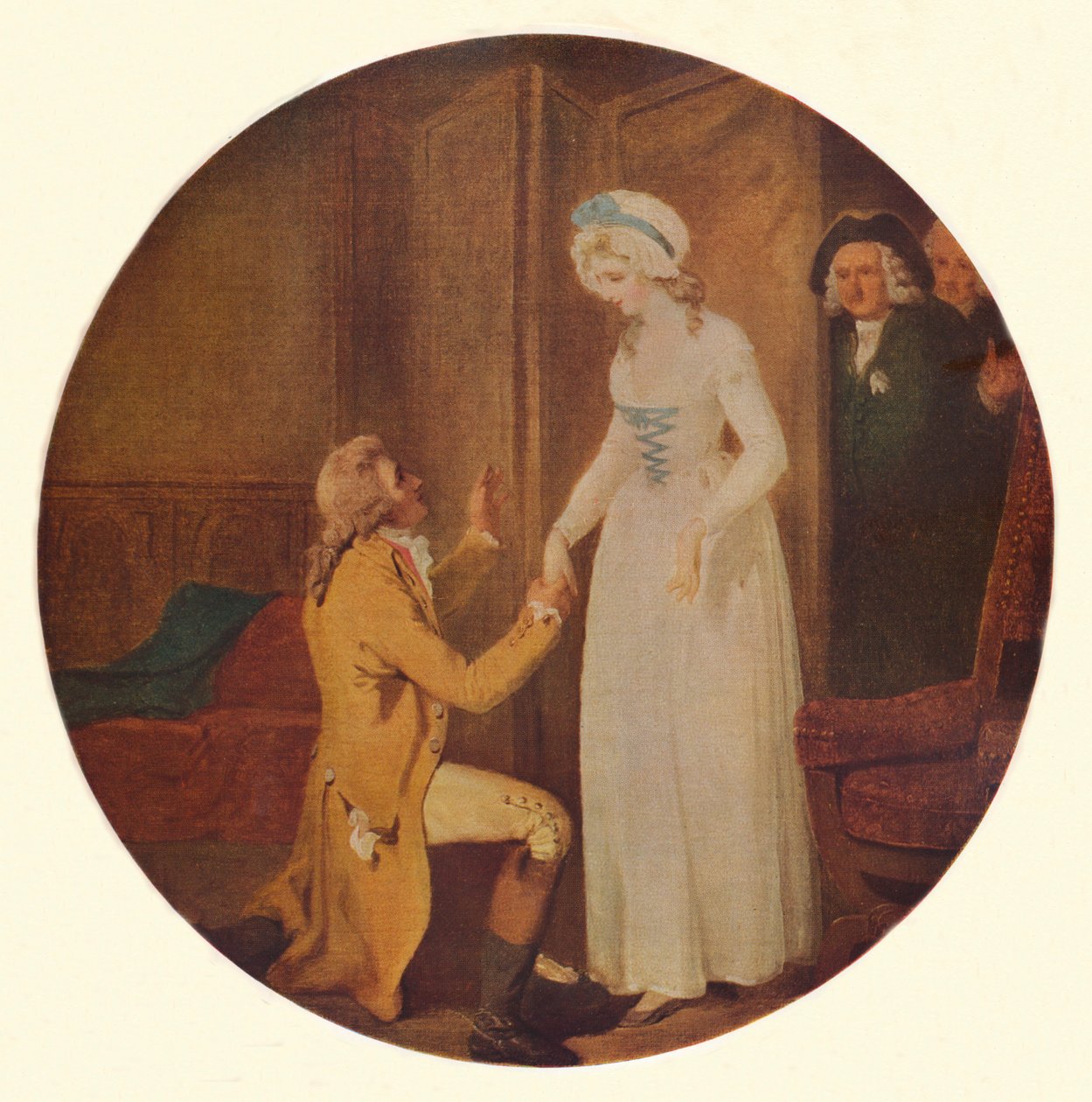 Jeune Marlow et Mlle Hardcastle : Une scène de She Stoops to Conquer d