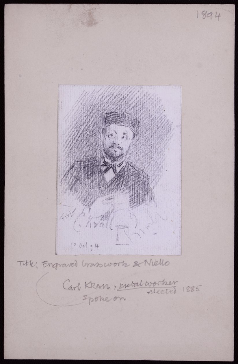 Portrait de Karl Krall - Francis Wilfred Lawson