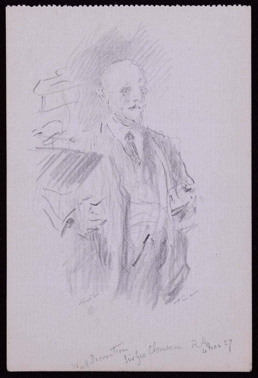 Portrait de Sir George Clausen - Francis Wilfred Lawson