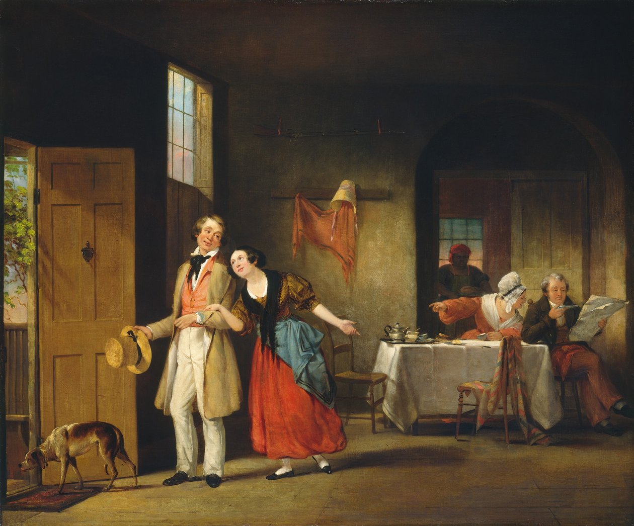 Le cousin timide - Francis William Edmonds