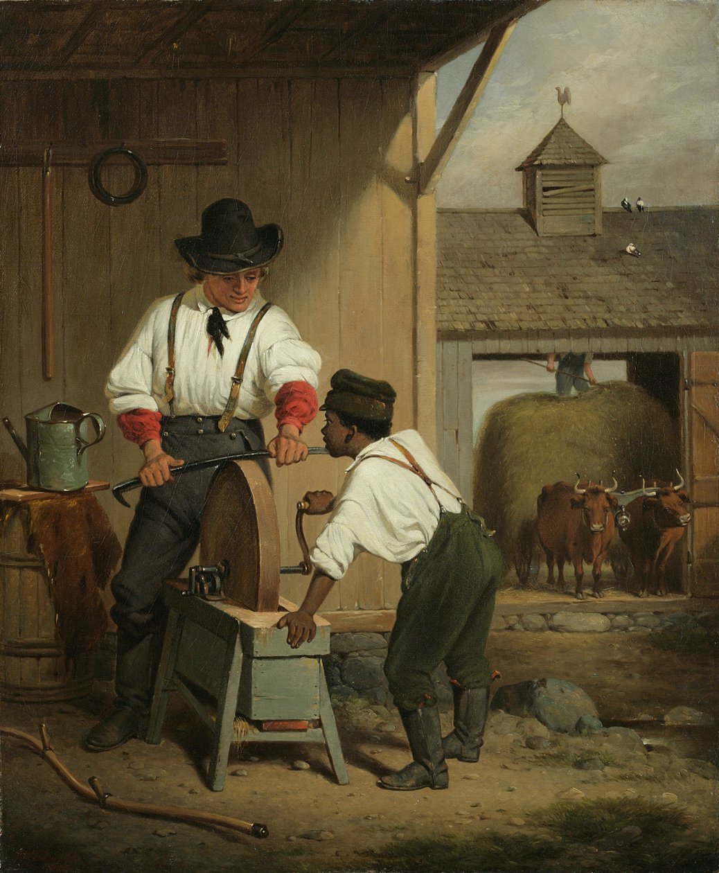 Le Meuleur de faux, 1856 - Francis William Edmonds
