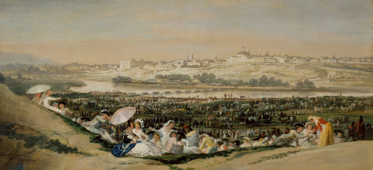 La prairie de San Isidro - Francisco de Goya