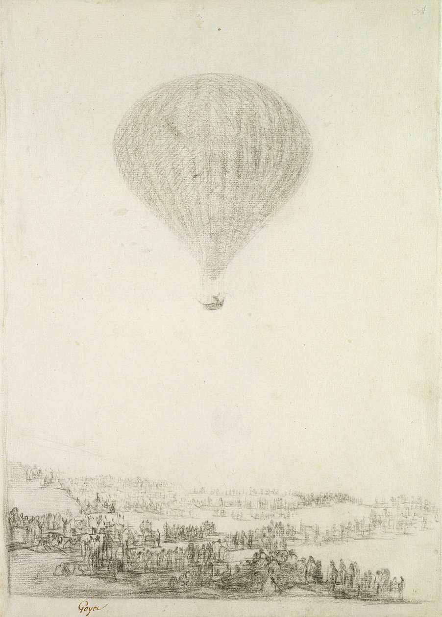 Les frères Montgolfier, vers 1800-08 - Francisco de Goya