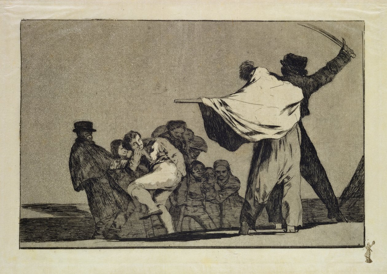 Folie bien connue, de la série Follies, vers 1815-24 - Francisco de Goya