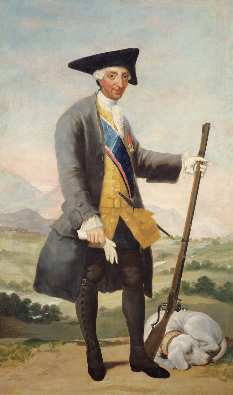 Roi Carlos III en tenue de chasse, vers 1786 - Francisco de Goya