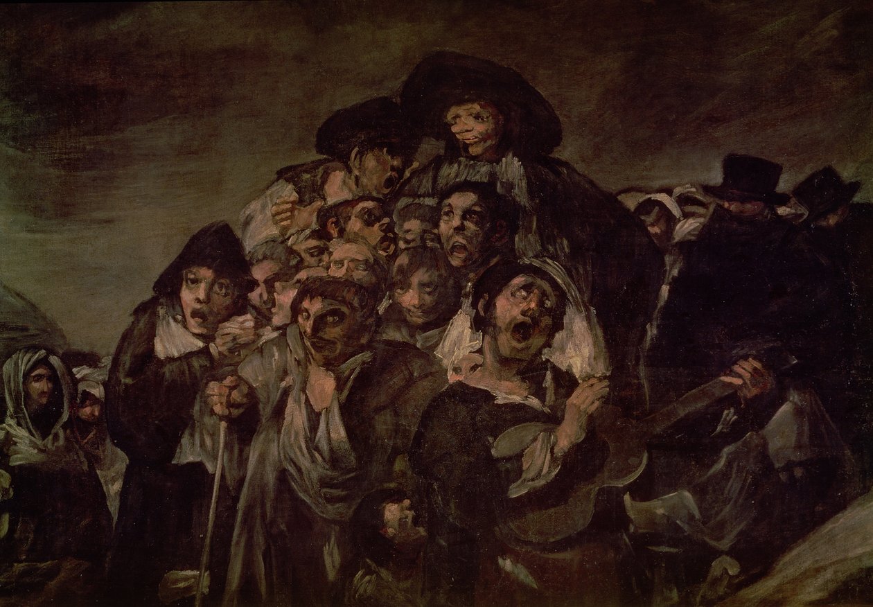 Pèlerinage à la piscine de San Isidro, détail, 1821 (détail) - Francisco de Goya