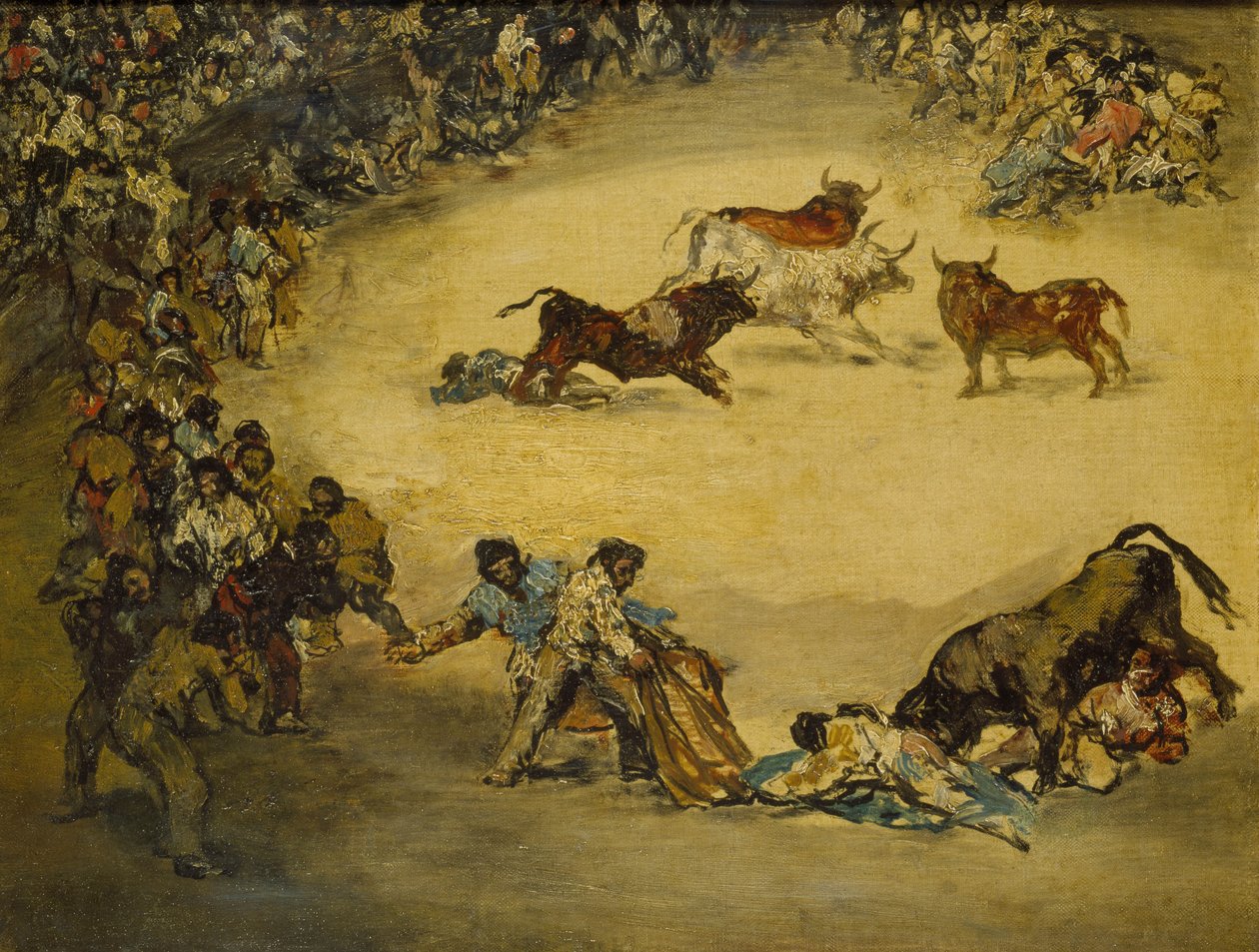 Scène à une corrida : divertissement espagnol, XVIIIe siècle - Francisco de Goya