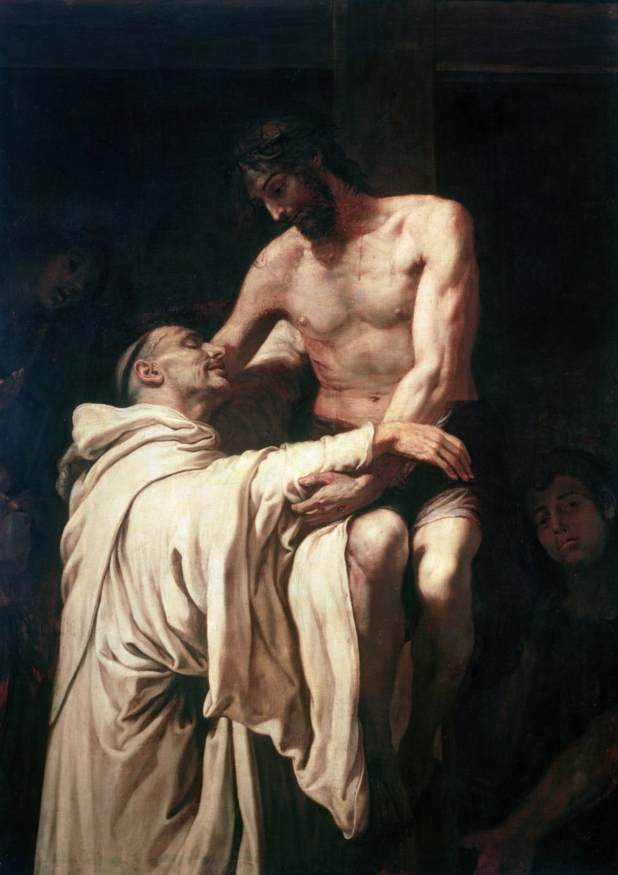 Le Christ embrassant Saint Bernard - Francisco Ribalta