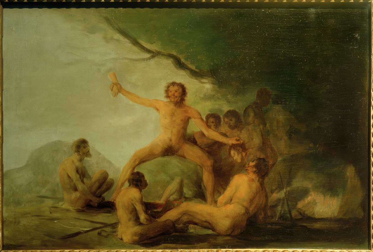 Cannibales montrant des restes humains - Francisco de Goya