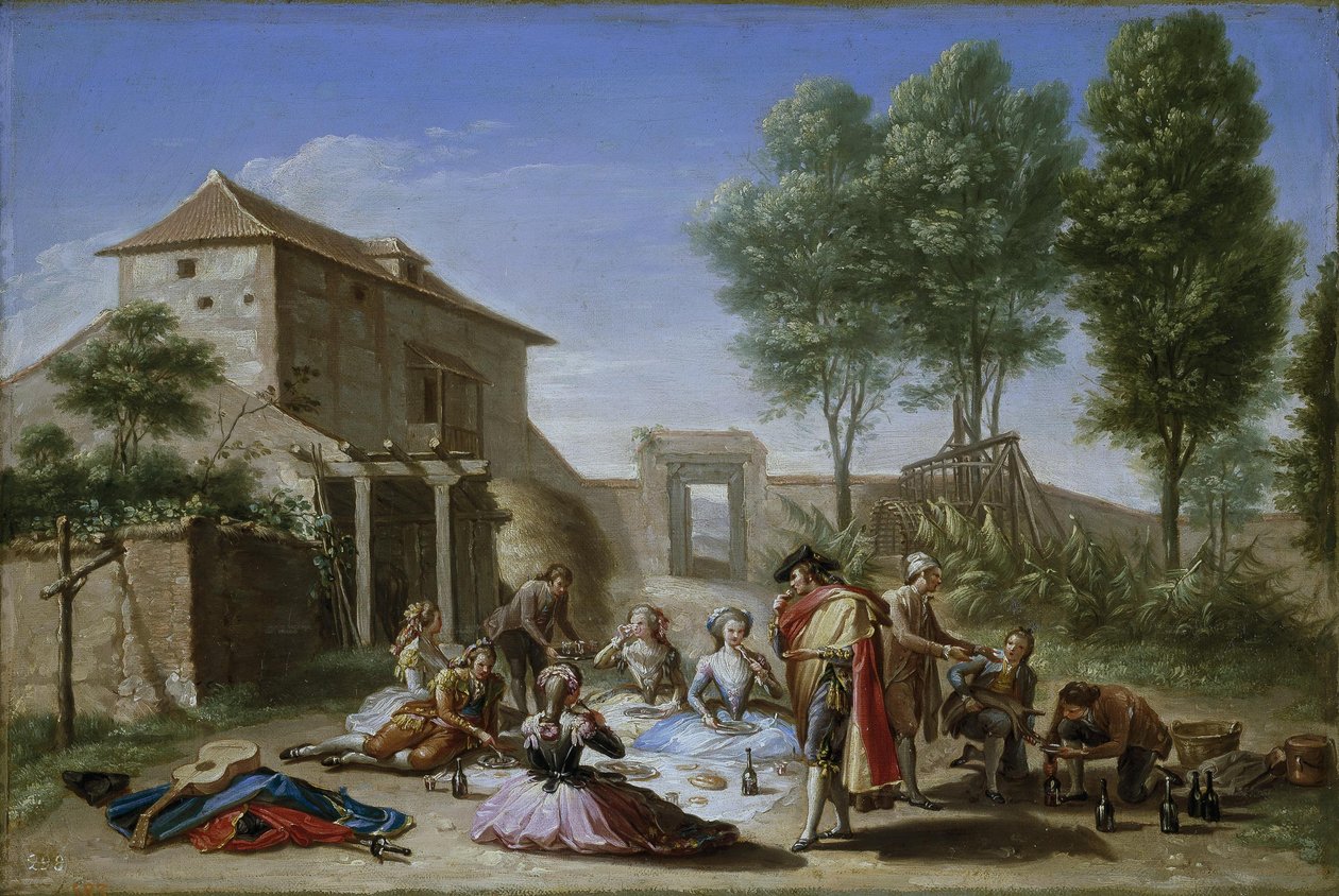 Casse-croûte dans le champ - Francisco Bayeu y Subias
