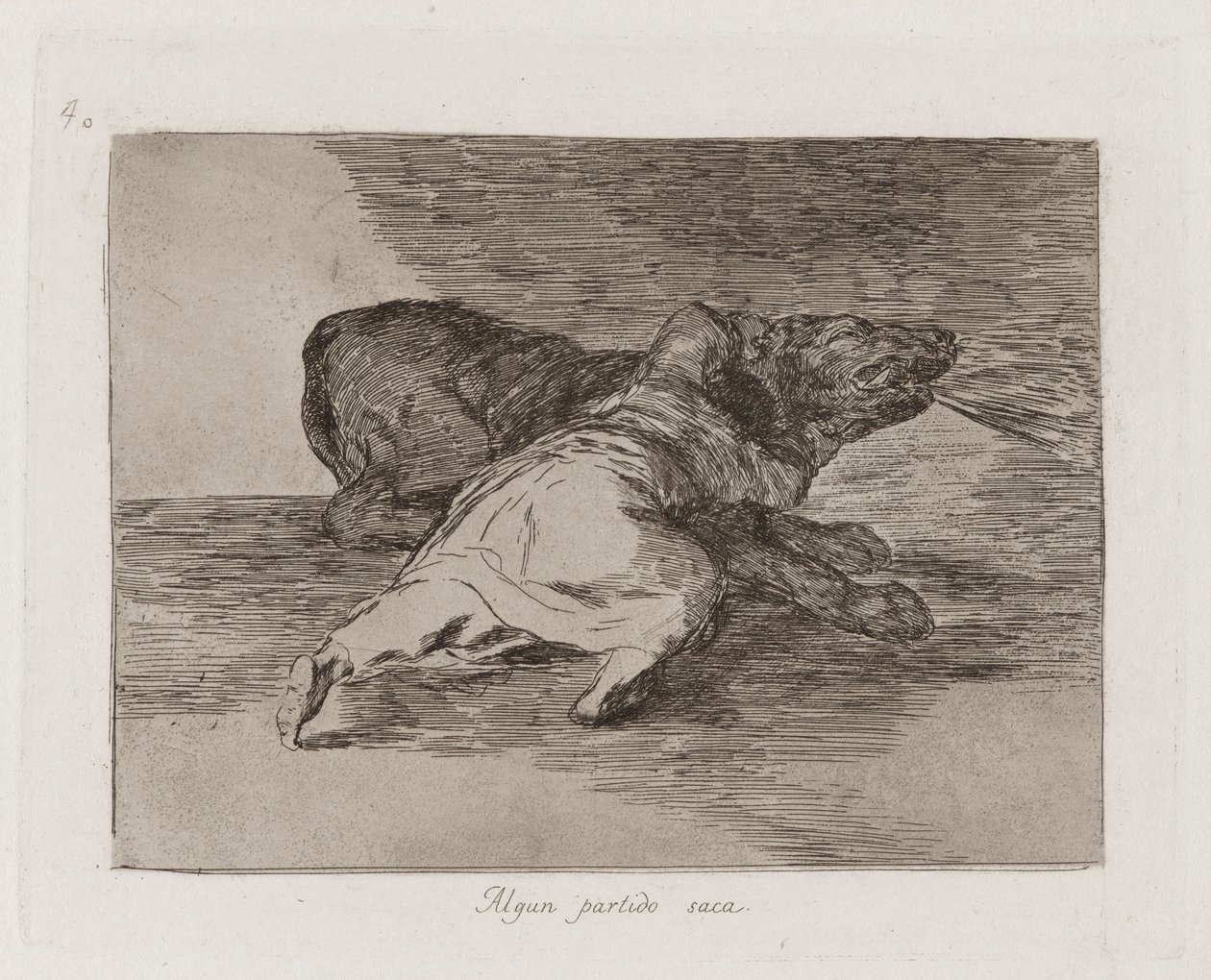 Il en tire quelque chose, Planche 40 de Los desastres de la guerra (Les Désastres de la guerre) - Francisco de Goya