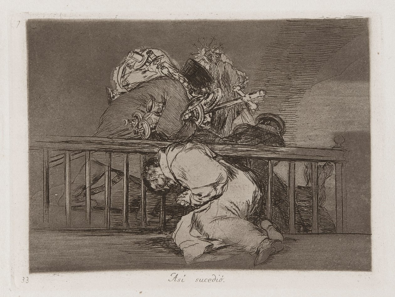 Así sucedió, planche 47 de Los desastres de la guerra - Francisco de Goya