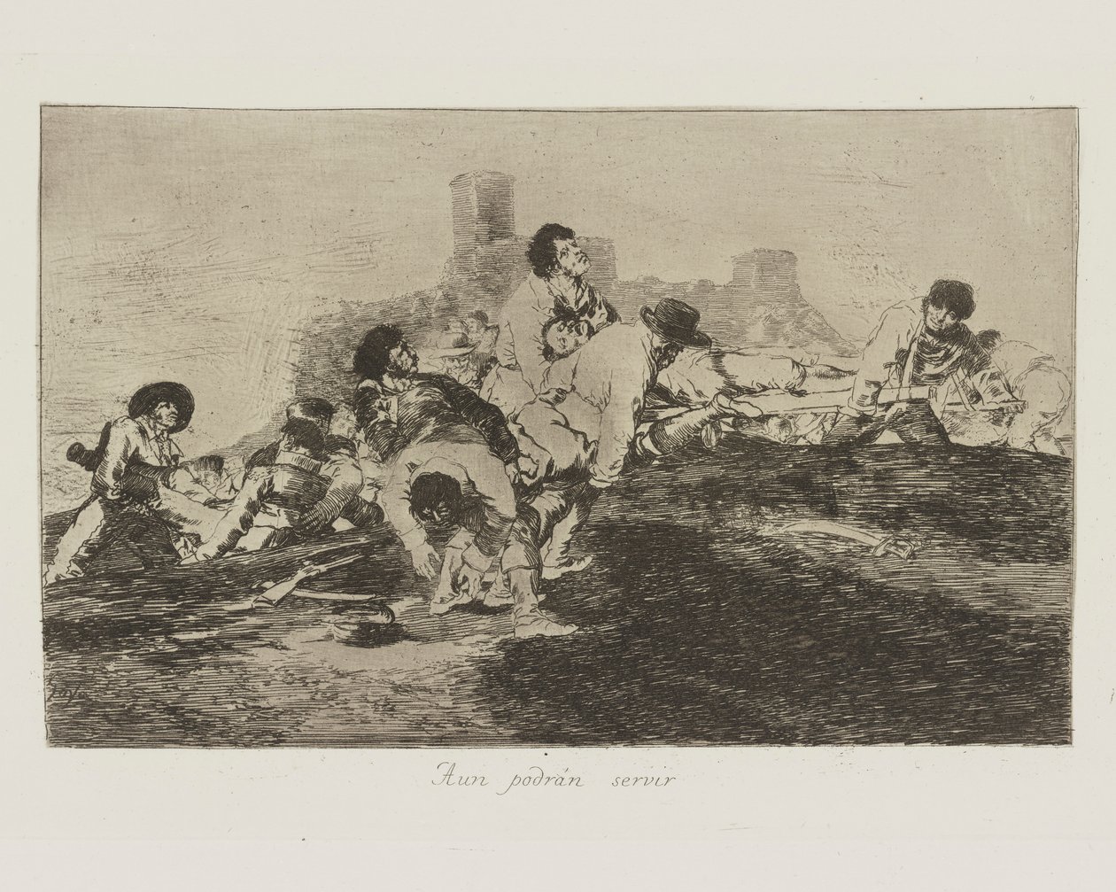 Aun podrán servir (Ils peuvent encore être utiles), pl. 24 de la série Los desastres de la guerra (Les désastres de la guerre) - Francisco de Goya