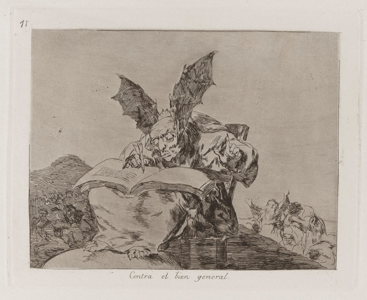 Contre le bien commun, pl. 71 de la série Les désastres de la guerre - Francisco de Goya