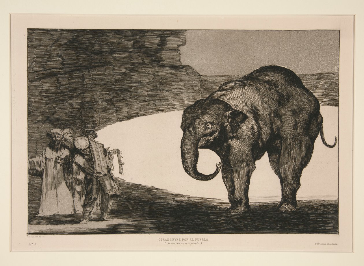 Disparate de bestia, planche non numérotée de la série Los proverbios - Francisco de Goya