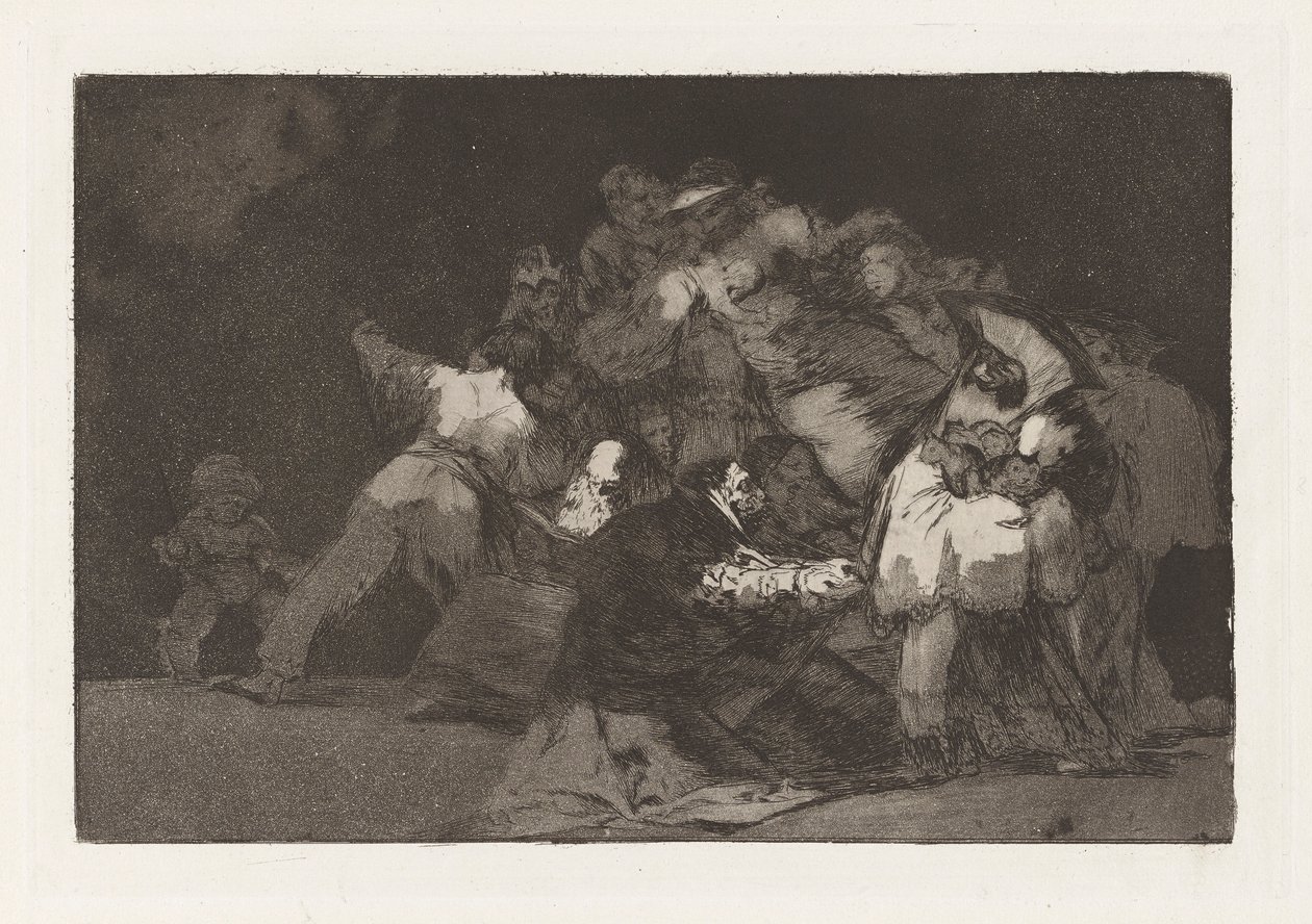 Disparate general, aussi connu sous le nom de Unas de gato y habito de beato, de la série Los disparates - Francisco de Goya