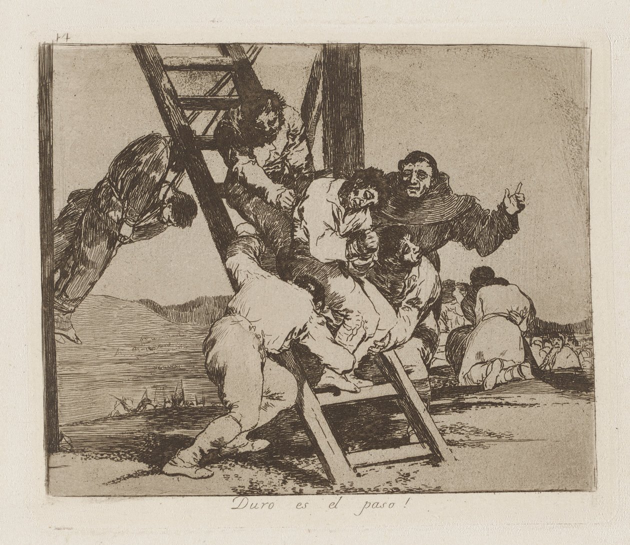 Duro es el paso! - Francisco de Goya