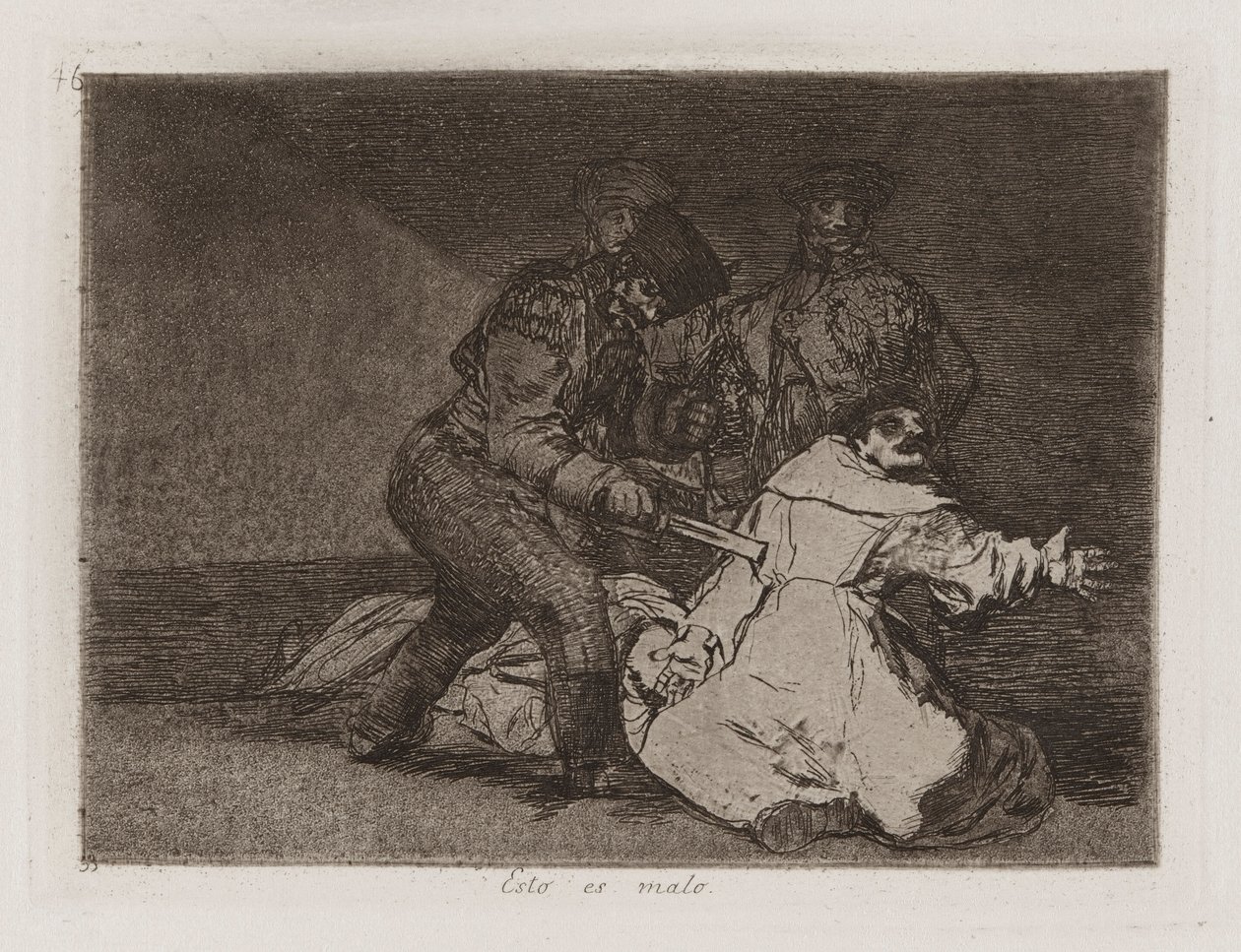 Esto es malo, Planche 46 des Désastres de la guerre - Francisco de Goya