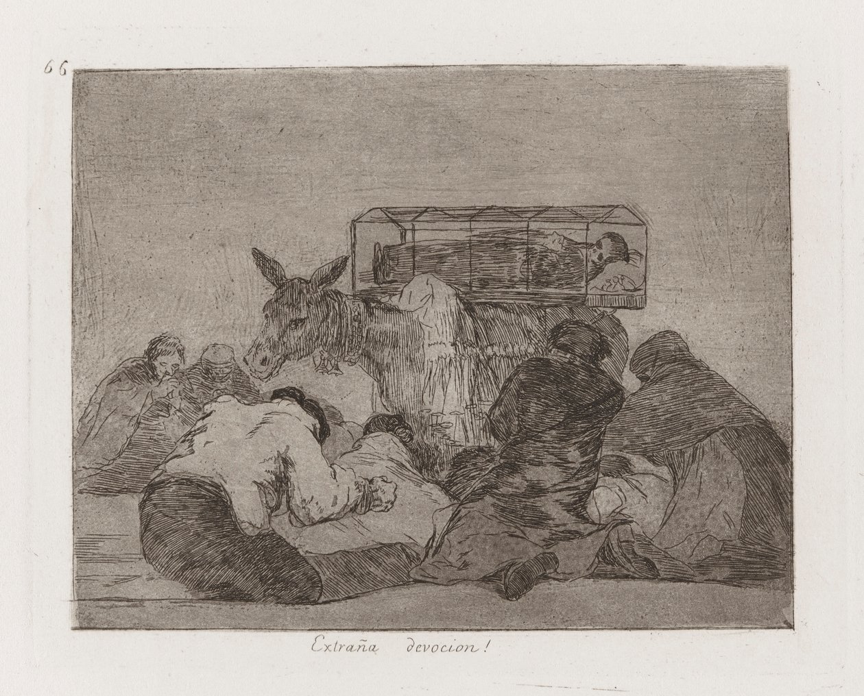 Extraña devoción!, Planche 66 de Los desastres de la guerra - Francisco de Goya
