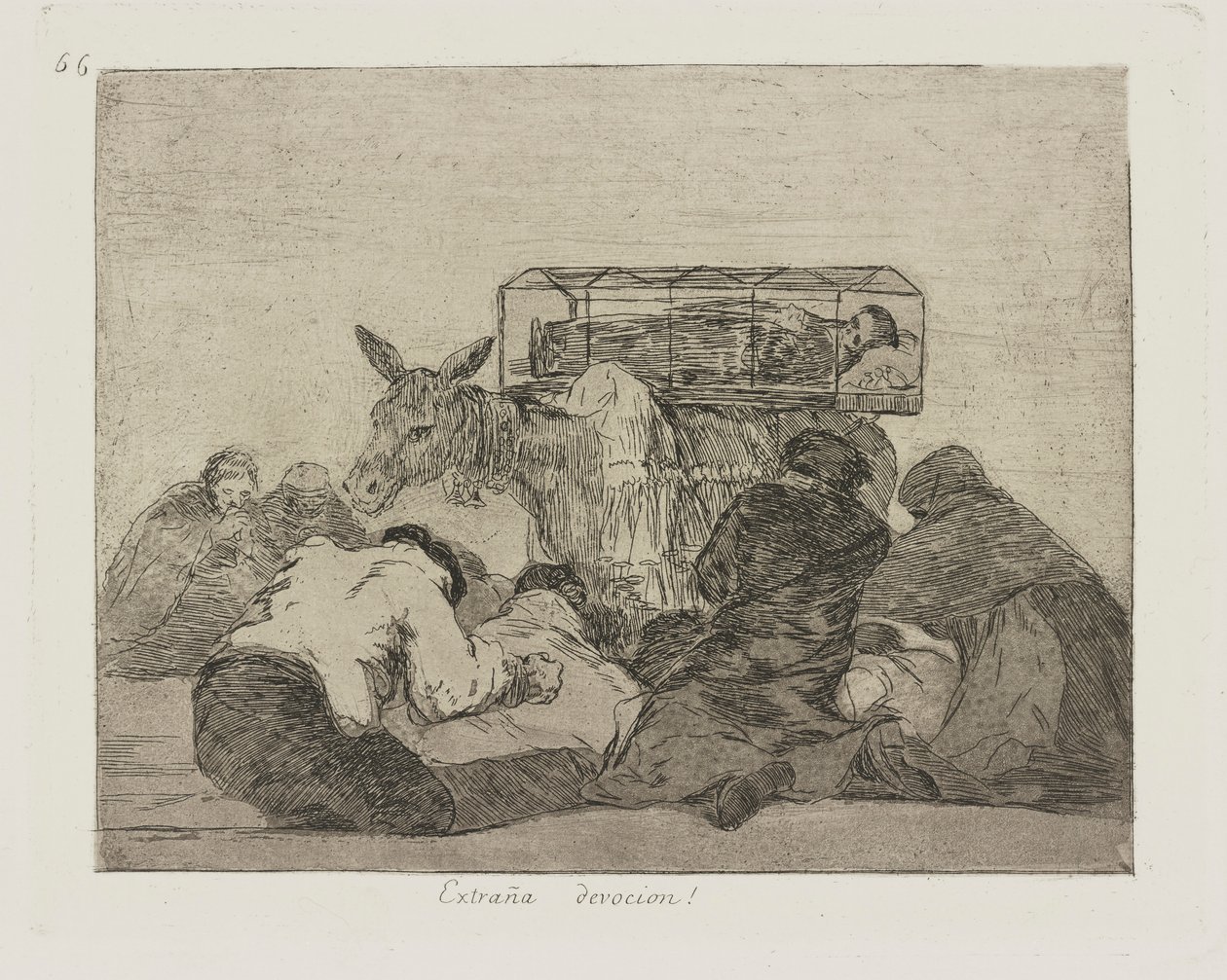 Étrange dévotion!, pl. 66 de la série Les Désastres de la guerre - Francisco de Goya