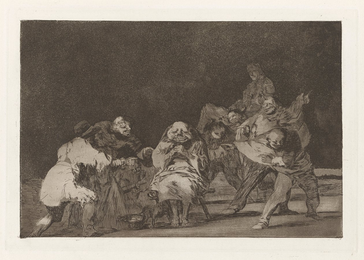 La loyauté, également connu sous le nom de El que no te ama, burlando te difama, de la série Los disparates (Los proverbios) - Francisco de Goya