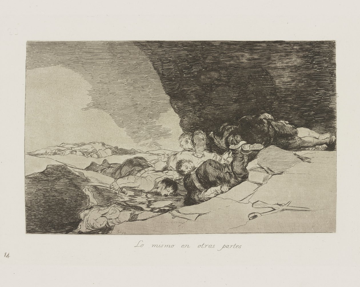 La même chose ailleurs, pl. 23 de la série Les désastres de la guerre - Francisco de Goya
