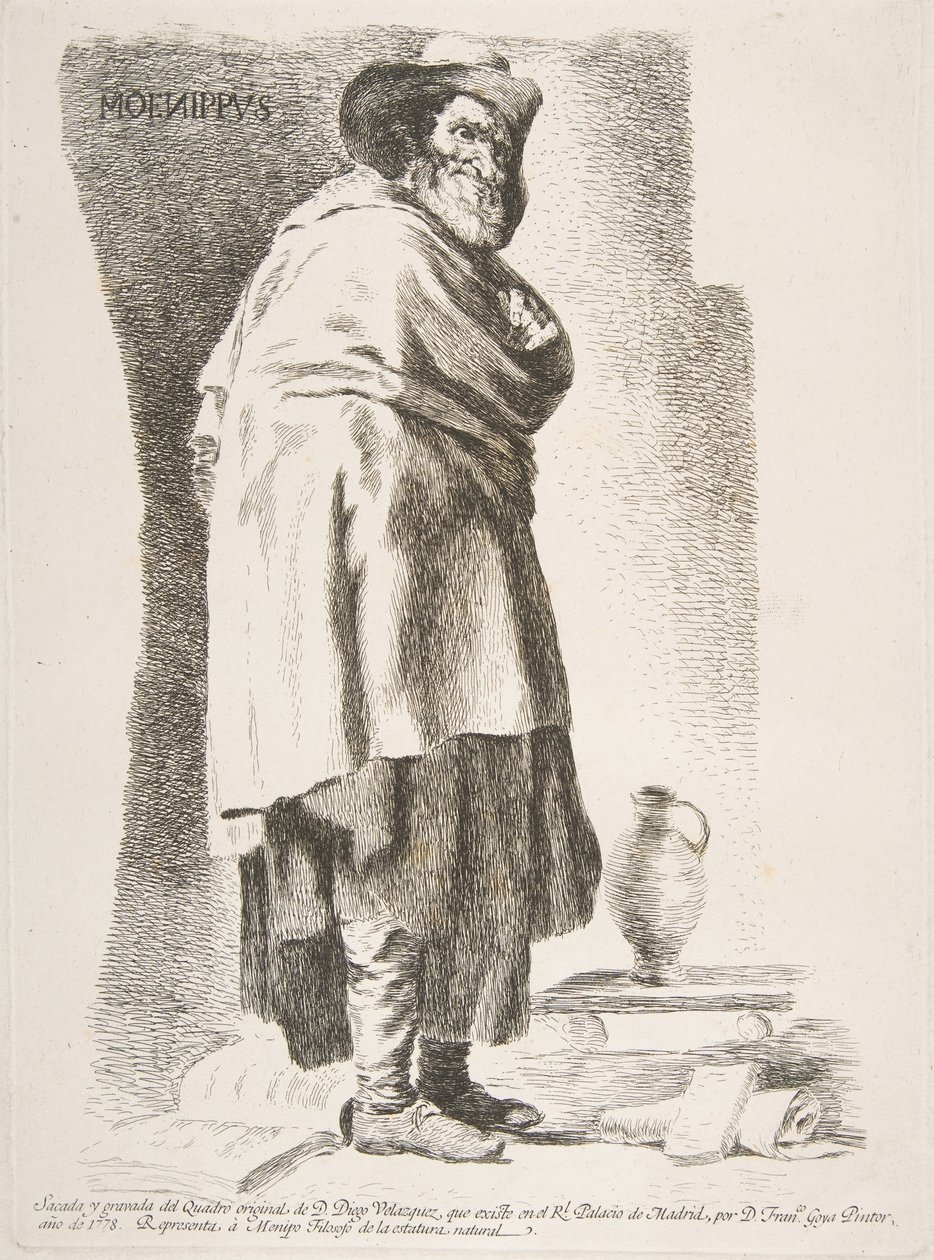 Moenippus Menipo Philosophe, 1778 - Francisco de Goya