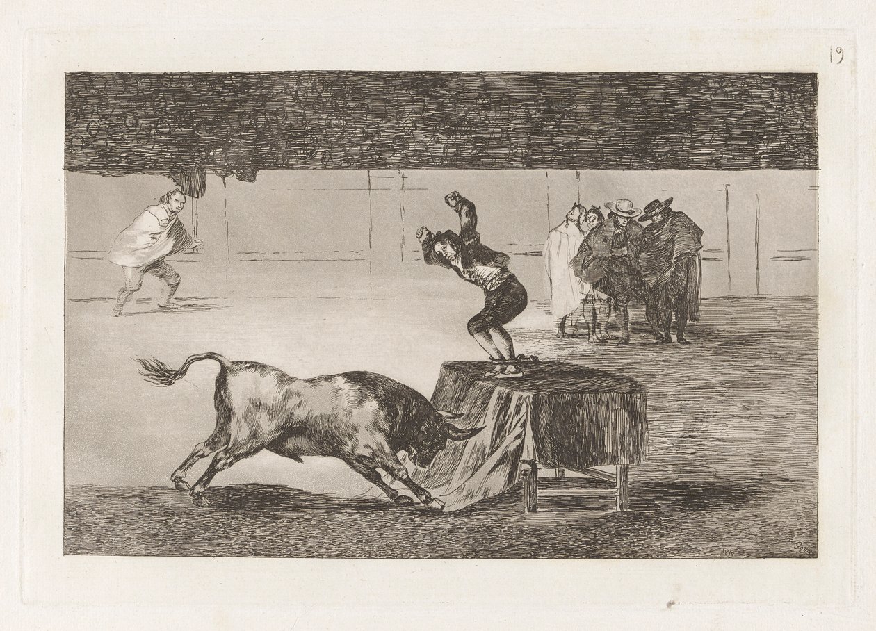Otra locura suya en la misma plaza, Planche 19 de La tauromaquia - Francisco de Goya