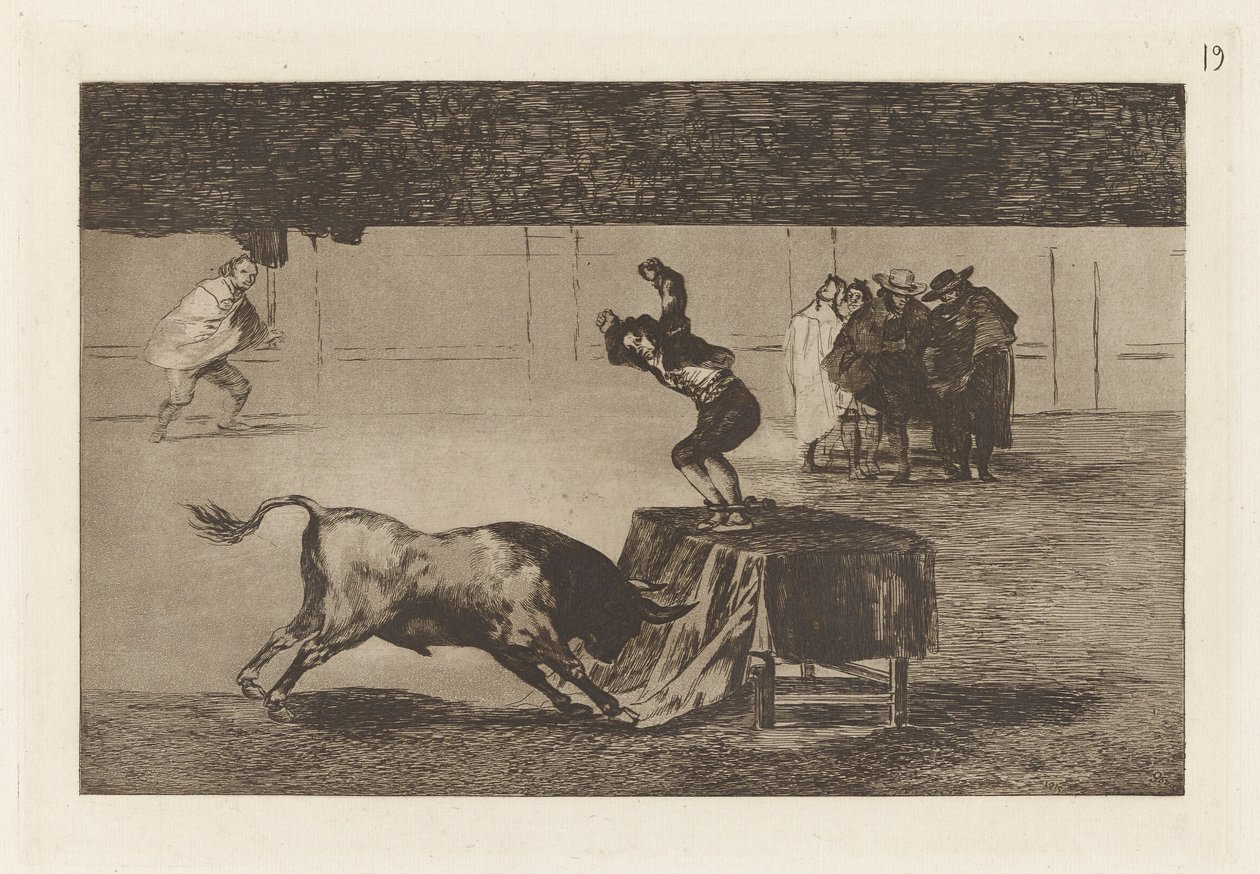 Une autre folie de lui dans la même arène, Planche 19 de La tauromachie - Francisco de Goya