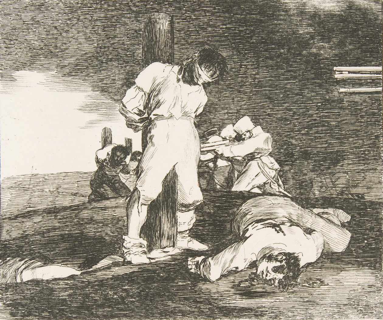 Planche 15 des Désastres de la guerre : Et il n
