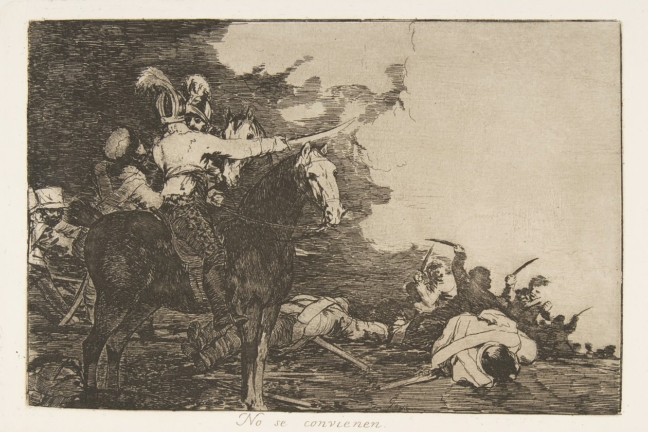 Planche 17 des Désastres de la guerre Los Desastres de la Guerra : Ils..., 1810 publié 1863 - Francisco de Goya