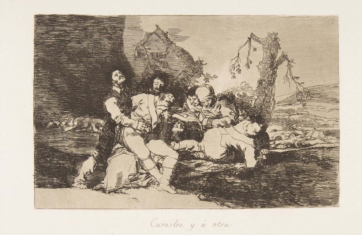 Planche 20 des Désastres de la guerre : Prends ça..., 1810 publié 1863 - Francisco de Goya