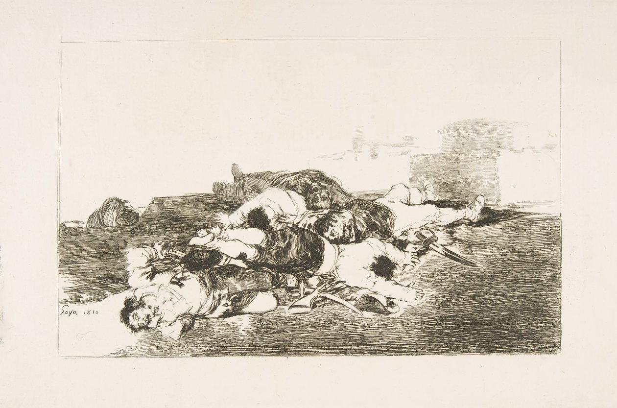 Planche 22 des Désastres de la guerre : Pire encore. Tanto y..., 1810 - Francisco de Goya