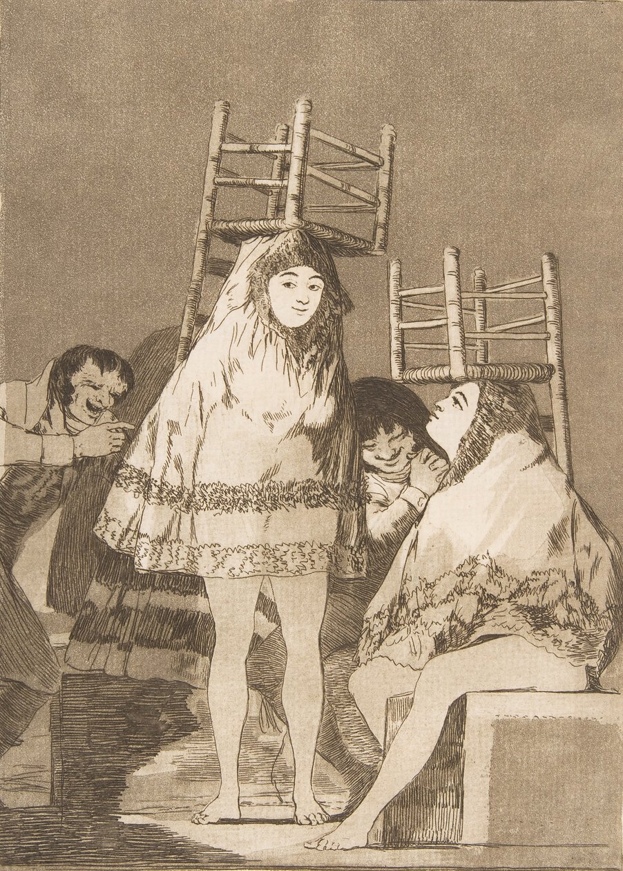Planche 26 de Los Caprichos: Ils ont déjà un siège, 1799 - Francisco de Goya