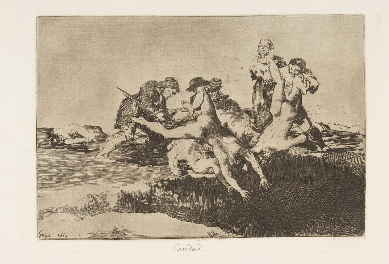 Planche 27 des Désastres de la guerre : Char..., 1810 publié 1863 - Francisco de Goya