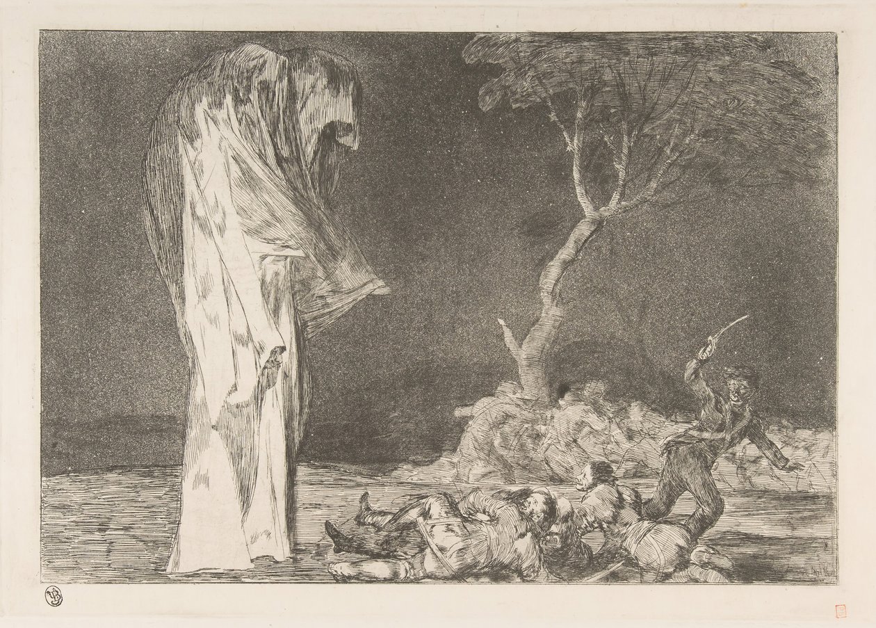 Planche 2 des Disparates : Folie de la peur, vers 1816-23 publié vers 1848 - Francisco de Goya