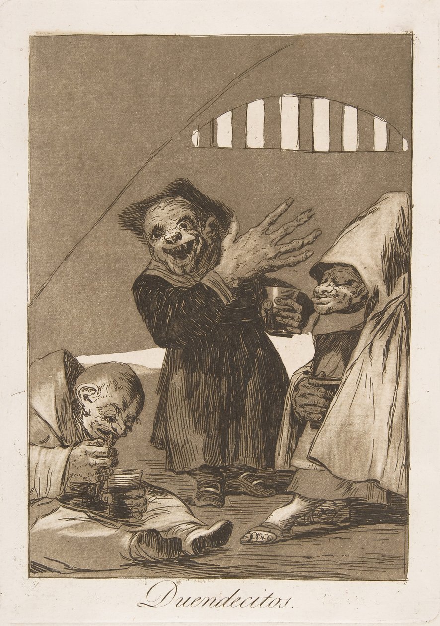 Planche 49 de Los Caprichos : Hobgoblins Duendecitos, 1799 - Francisco de Goya