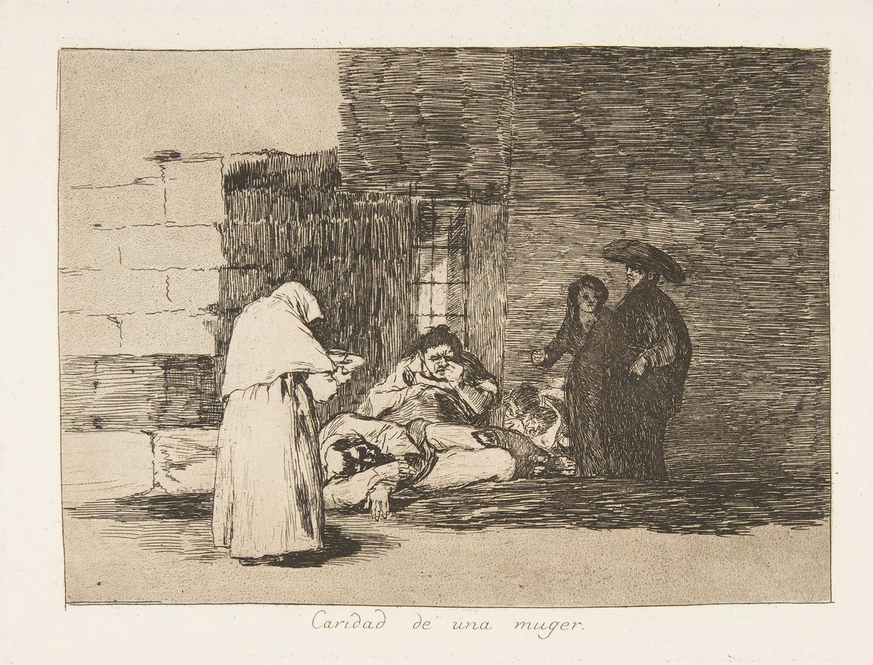 Planche 49 de Les Désastres de la Guerre : Un - Francisco de Goya