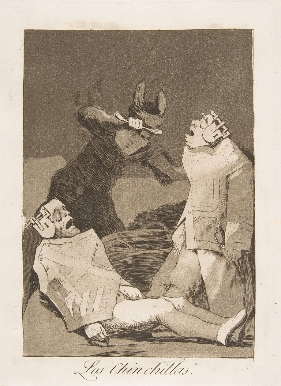 Planche 50 de Los Caprichos : Les Chinchillas, 1799 - Francisco de Goya