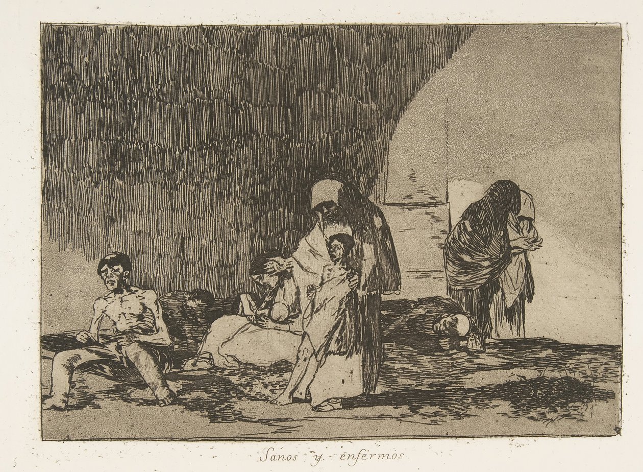 Planche 57 des Désastres de la guerre : Th..., 1811-12 publié en 1863 - Francisco de Goya