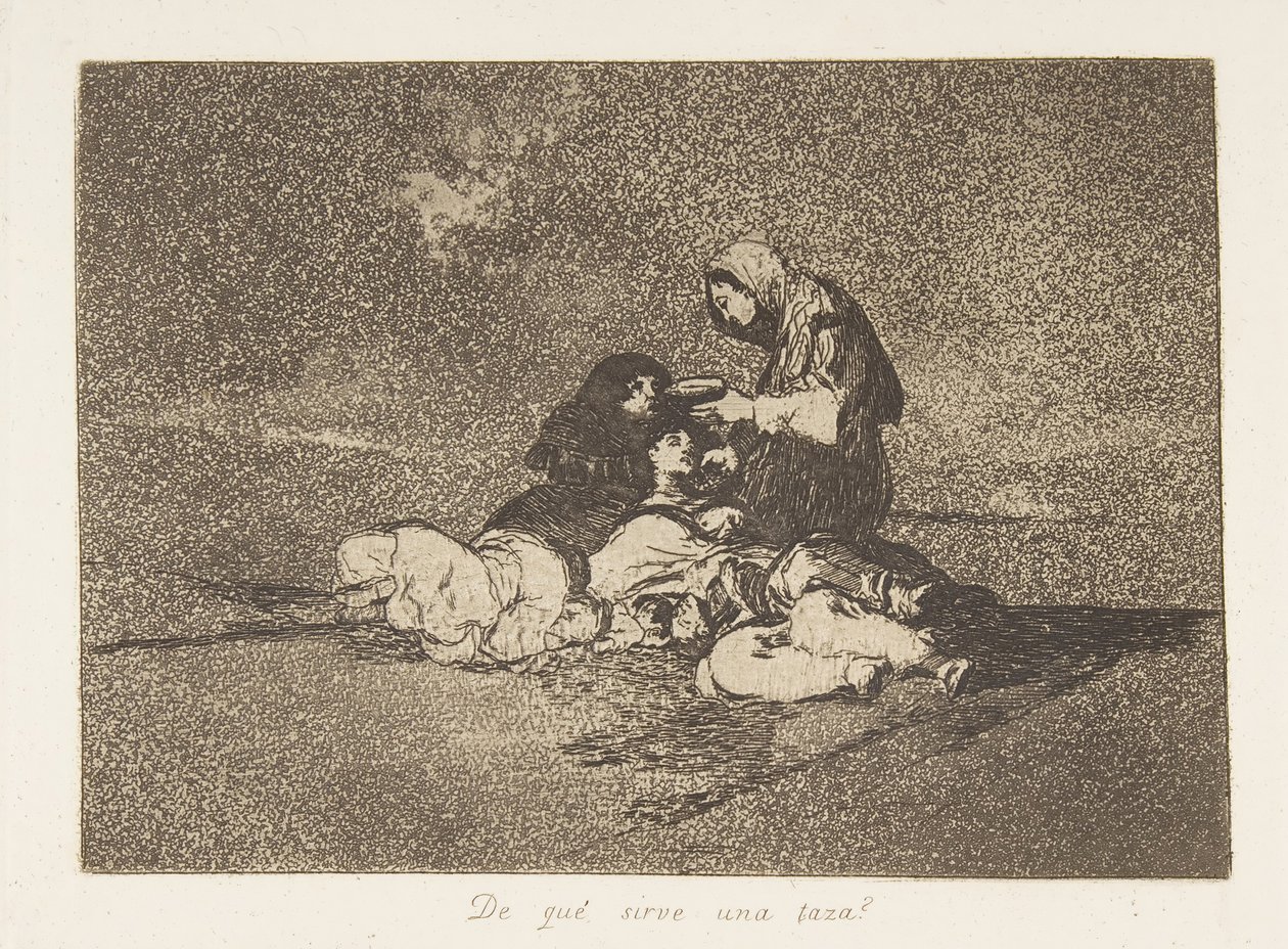 Planche 59 de Les Désastres de la guerre : Wh..., 1811-12 publié 1863 - Francisco de Goya