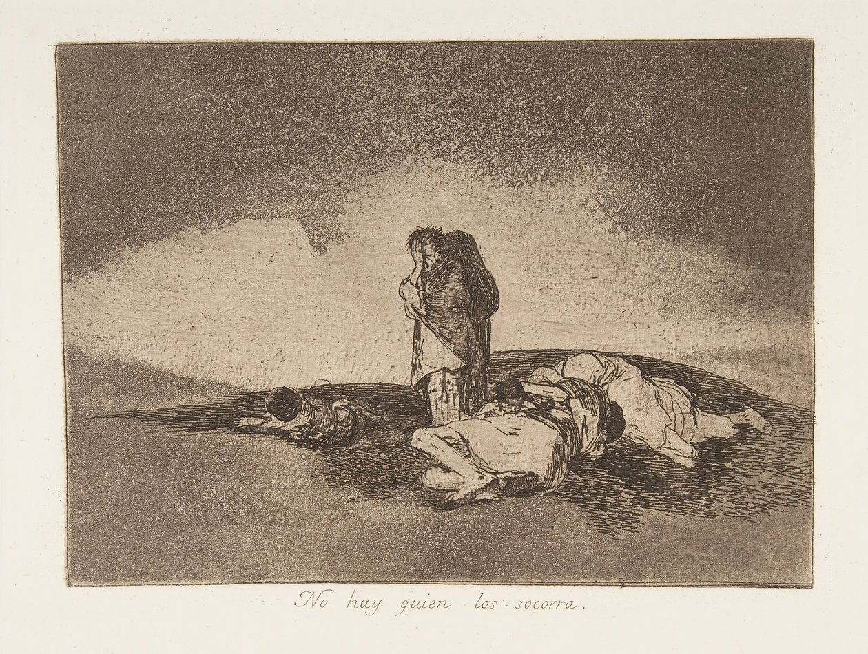 Planche 60 des Désastres de la guerre : Th..., 1811-12 publié en 1863 - Francisco de Goya