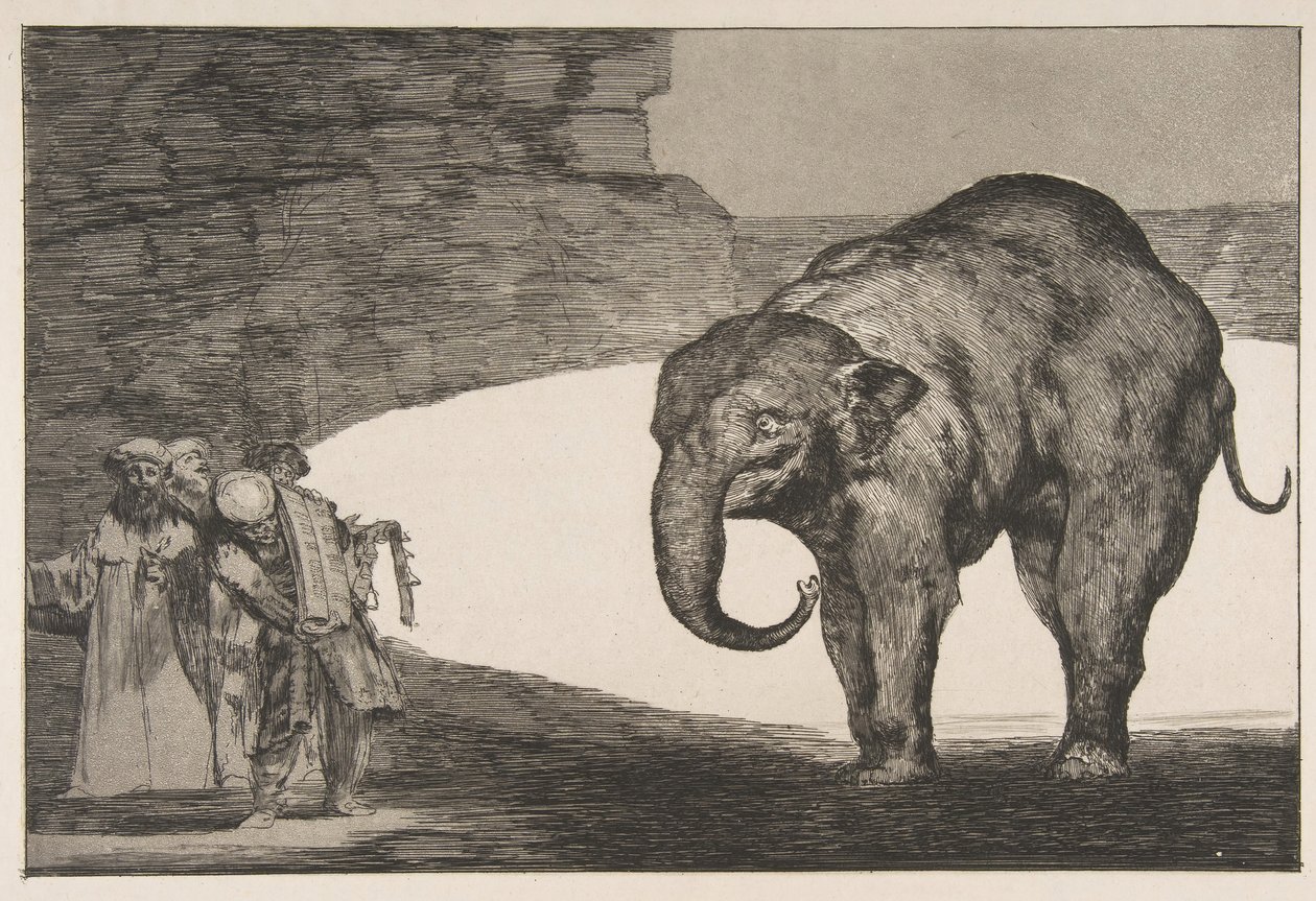Planche C des Disparates : Folie animale, vers 1816-23 publié avant 1877 - Francisco de Goya
